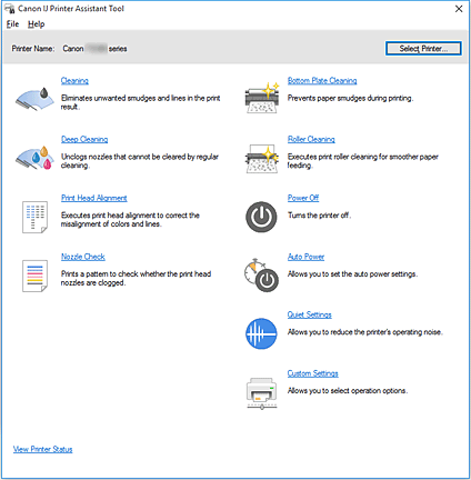 figure: Canon IJ Printer Assistant Tool